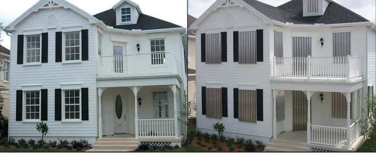 Roll down hurricane shutters