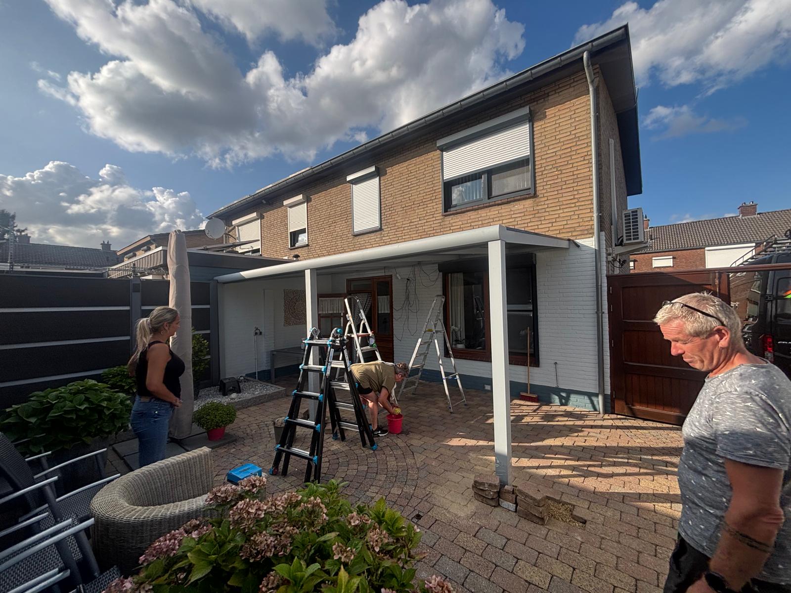 Plaatsing van een modern zonnescherm - Foto 4