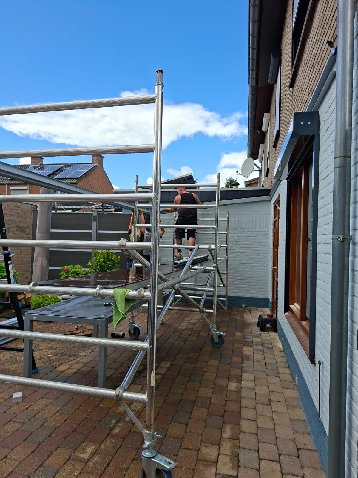 Plaatsing van een modern zonnescherm - Foto 2