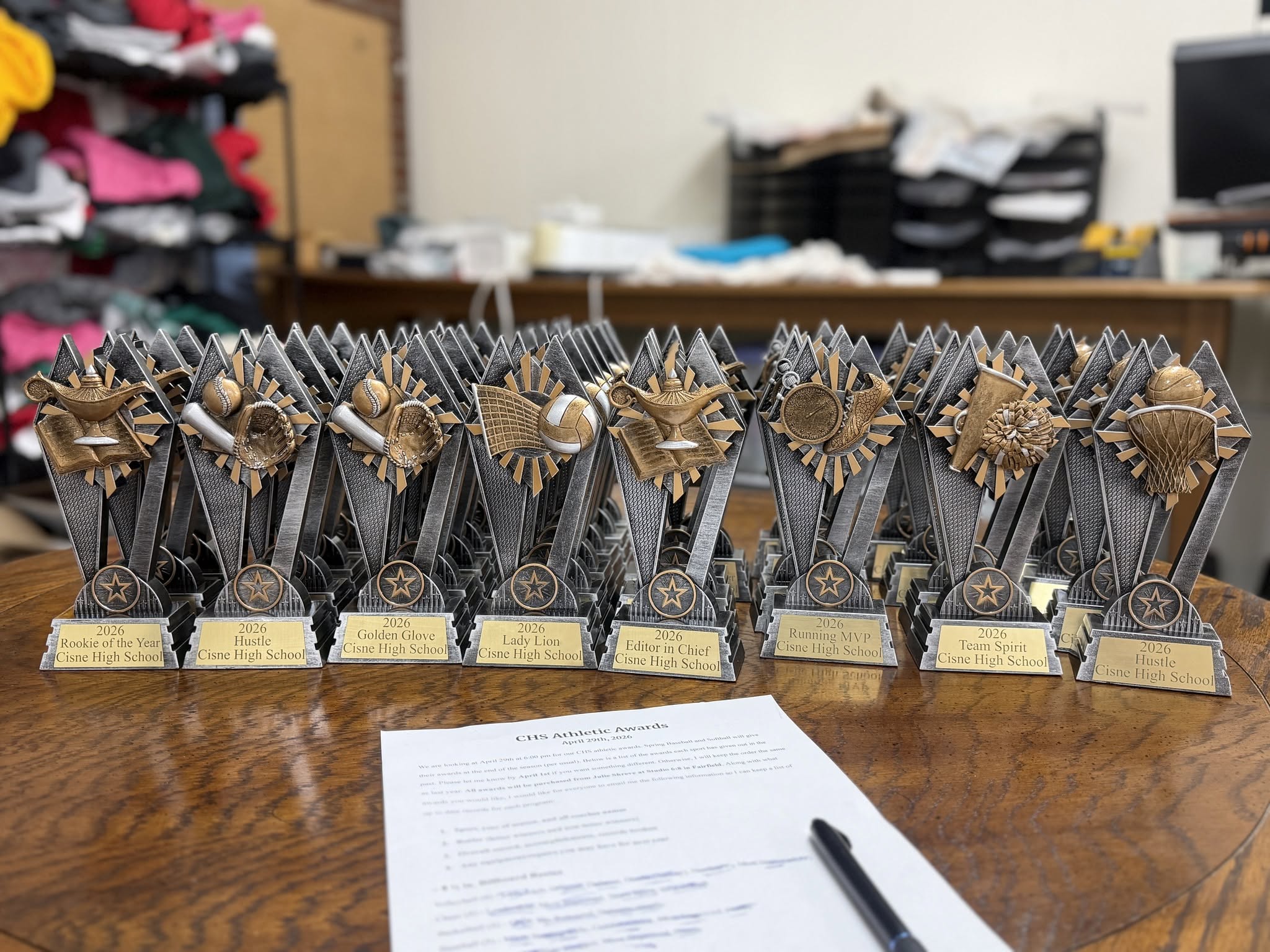 Custom laser engraved plaques and trophies