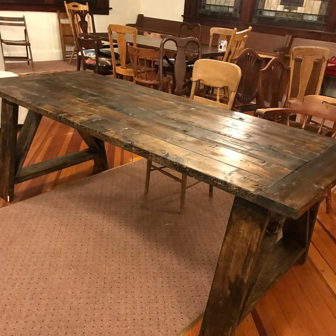 Refinished furniture detail shot