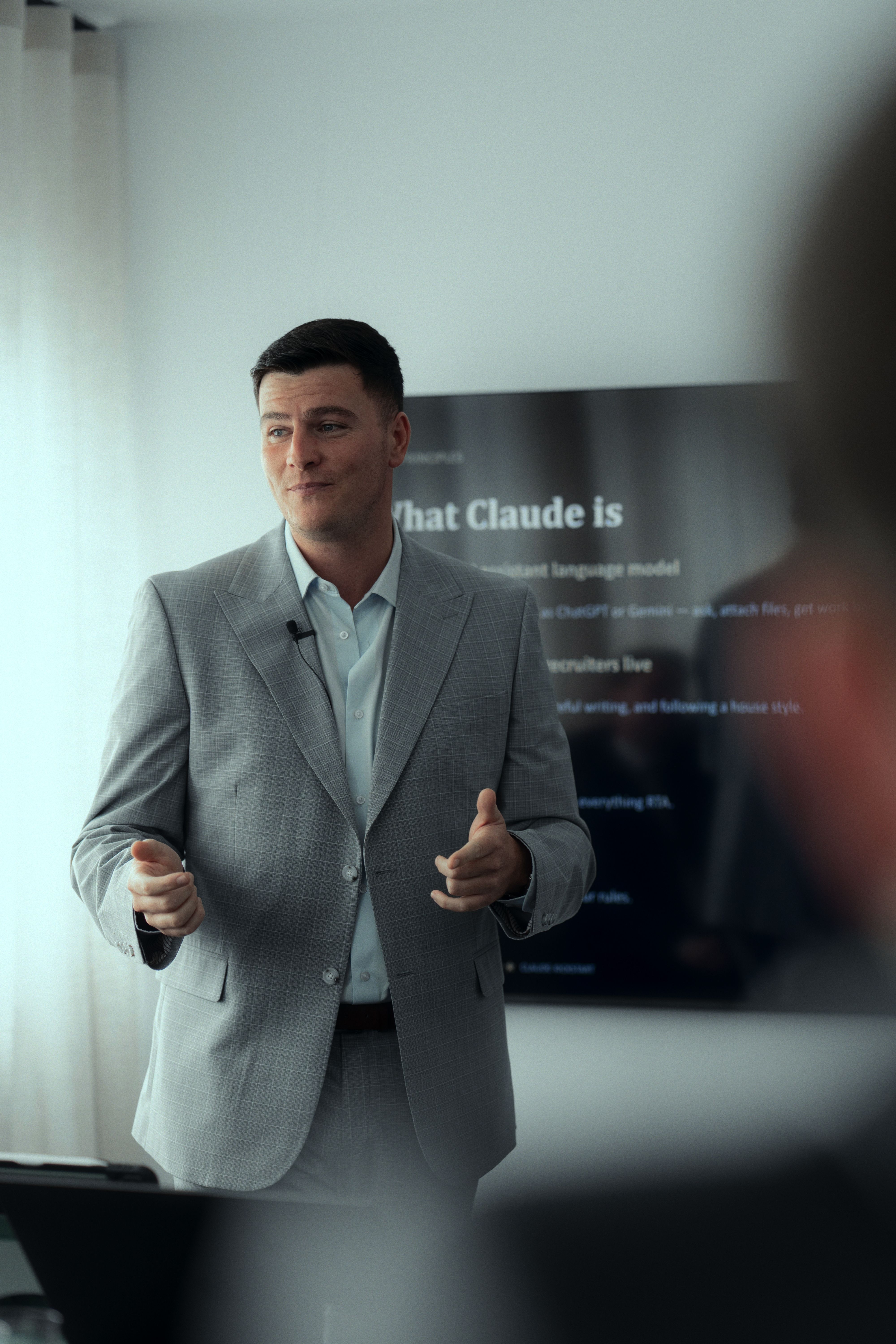 Michael Macfarlane presenting the Claude Kickstart workshop