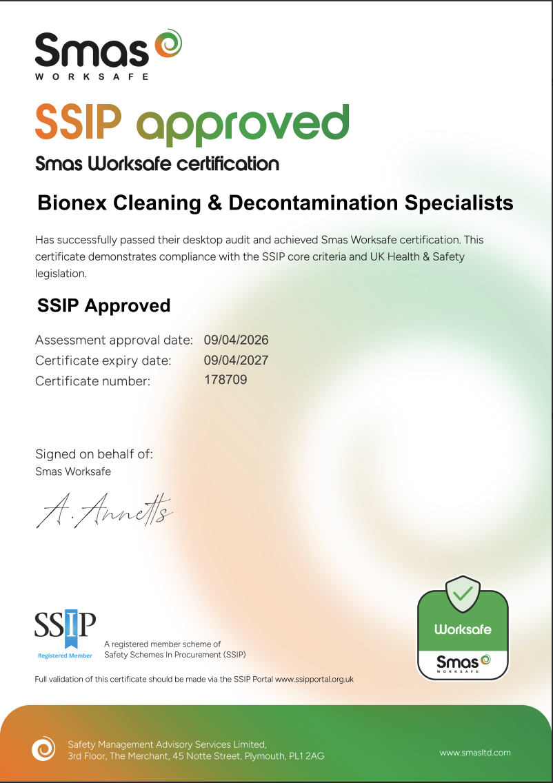 SMAS Worksafe SSIP Approved Certificate - Certificate No 178709