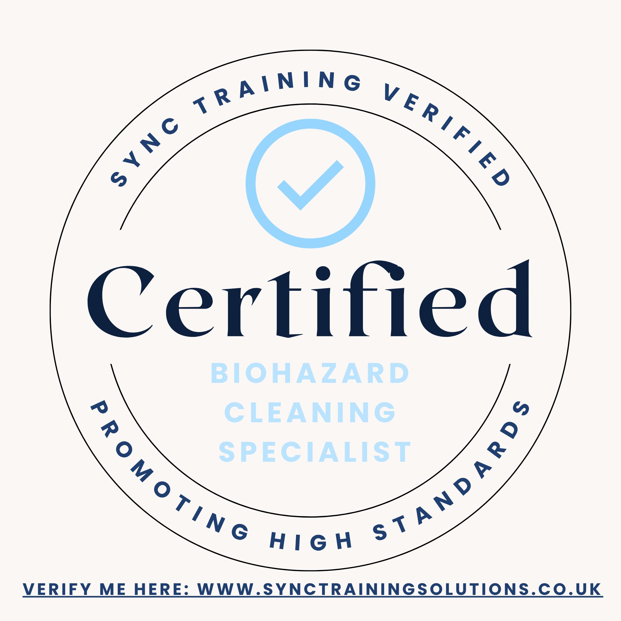Sync Training Solutions biohazard cleaning specialist certification