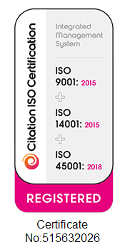 Citation ISO 9001 ISO 14001 ISO 45001 certification logo