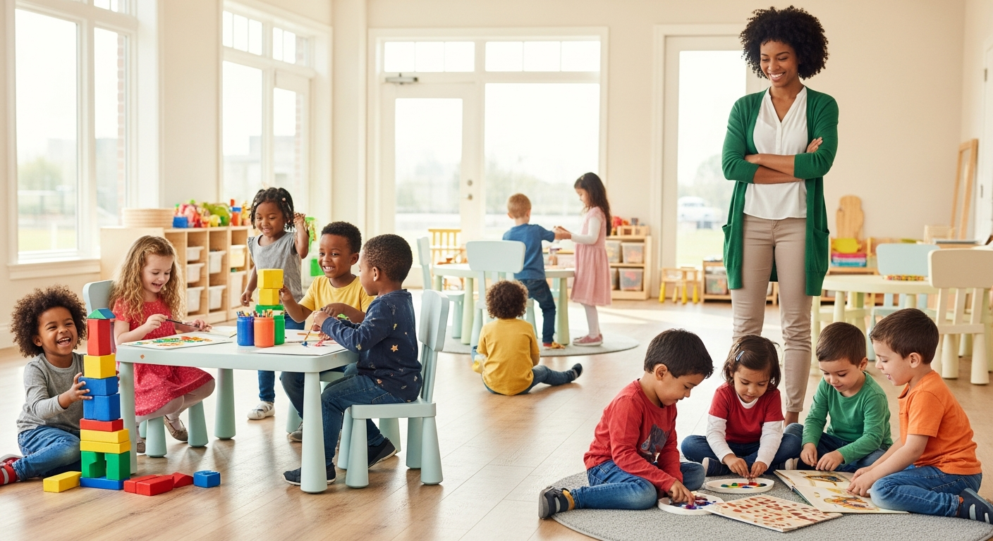 Happy children playing at Learning Days Center