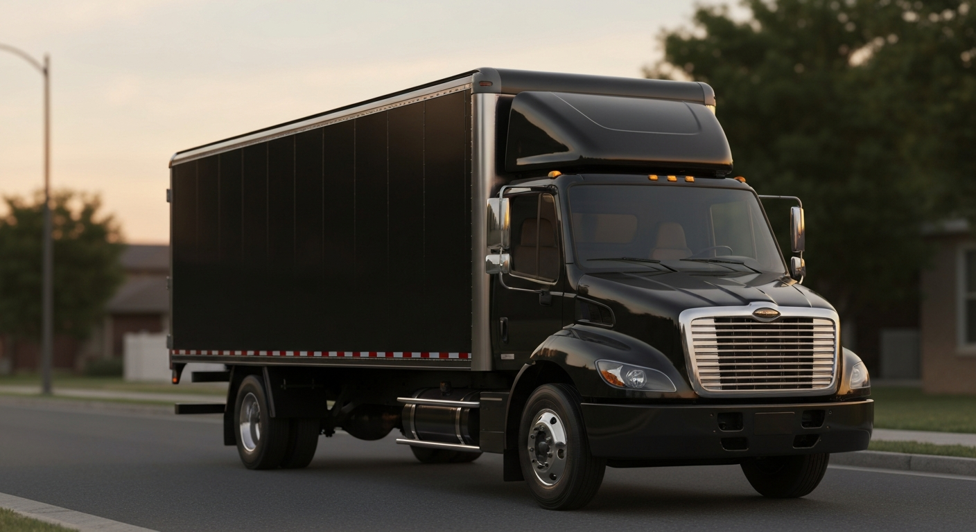 Unbranded moving truck