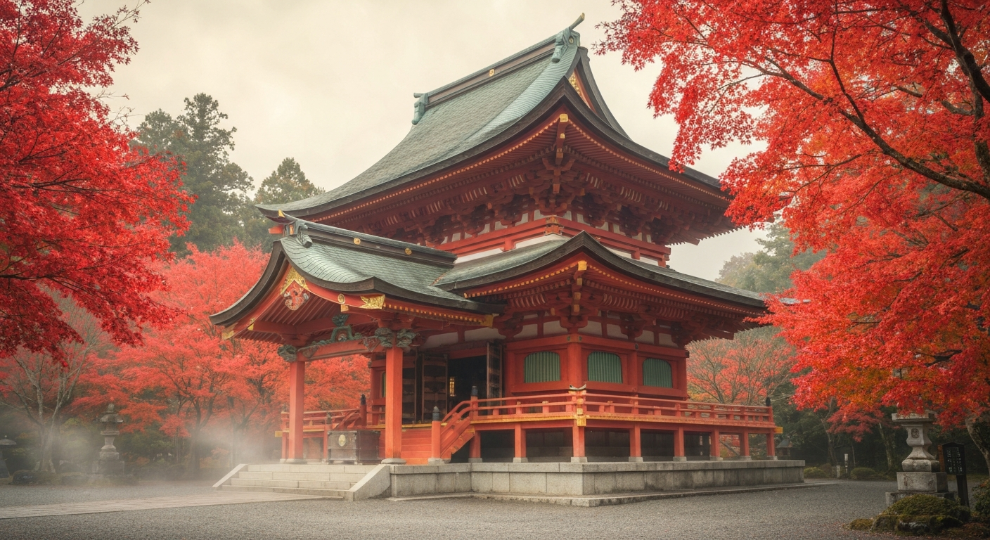 Le Japon quand les érables deviennent rouges