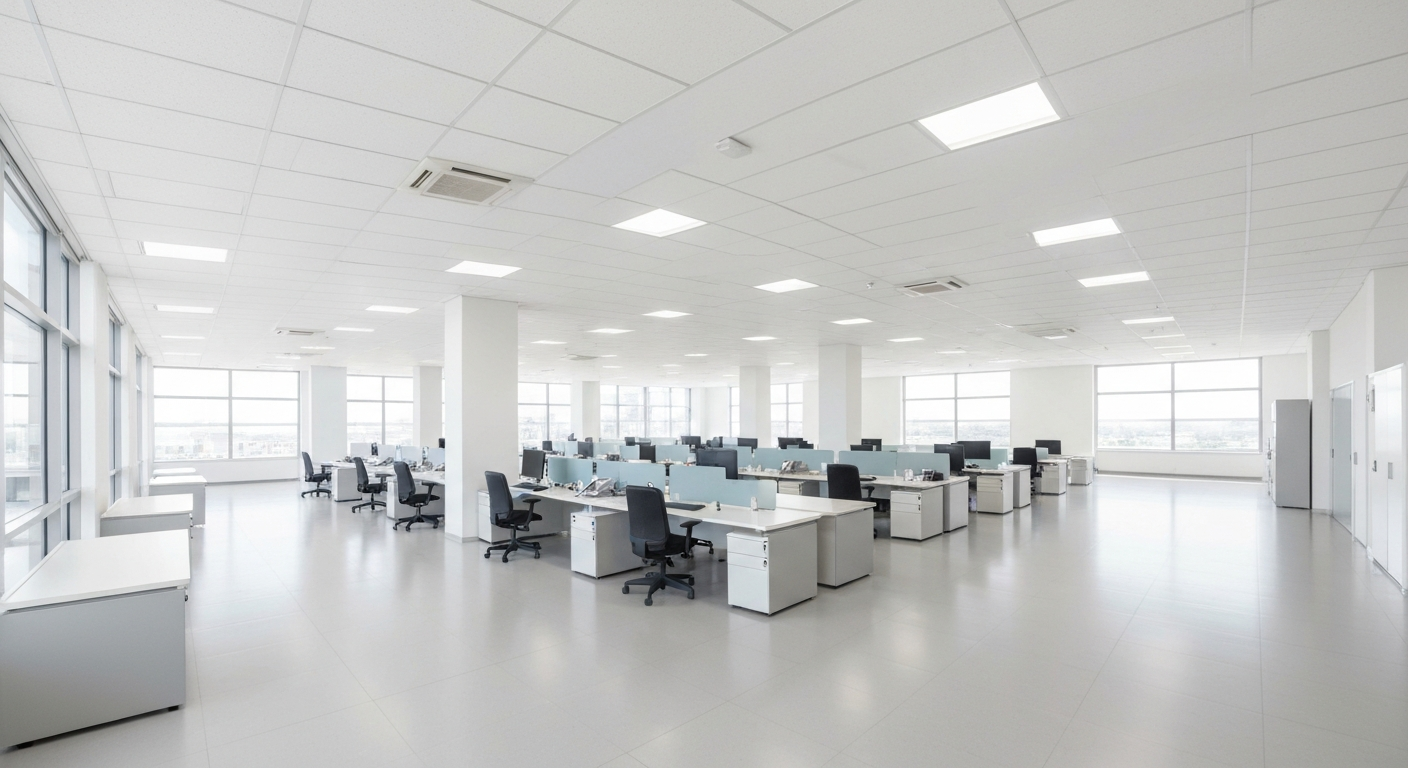 Sparkling clean office