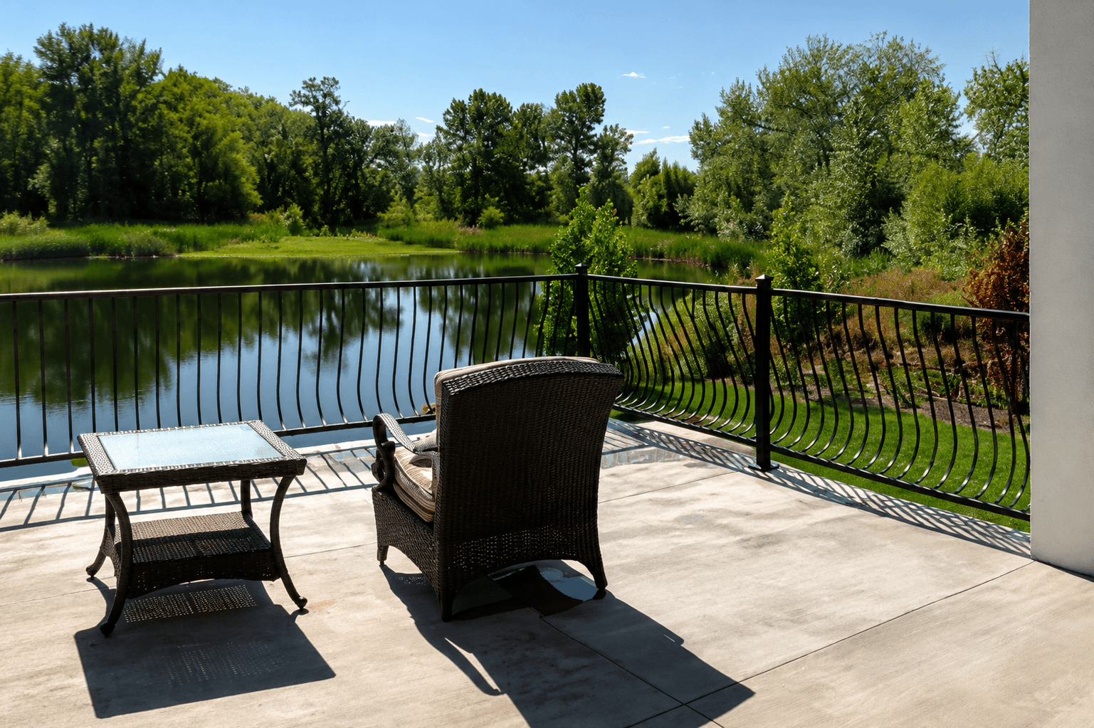 Custom Iron Handrails in McCall, Idaho by Kodiak Gates & Iron