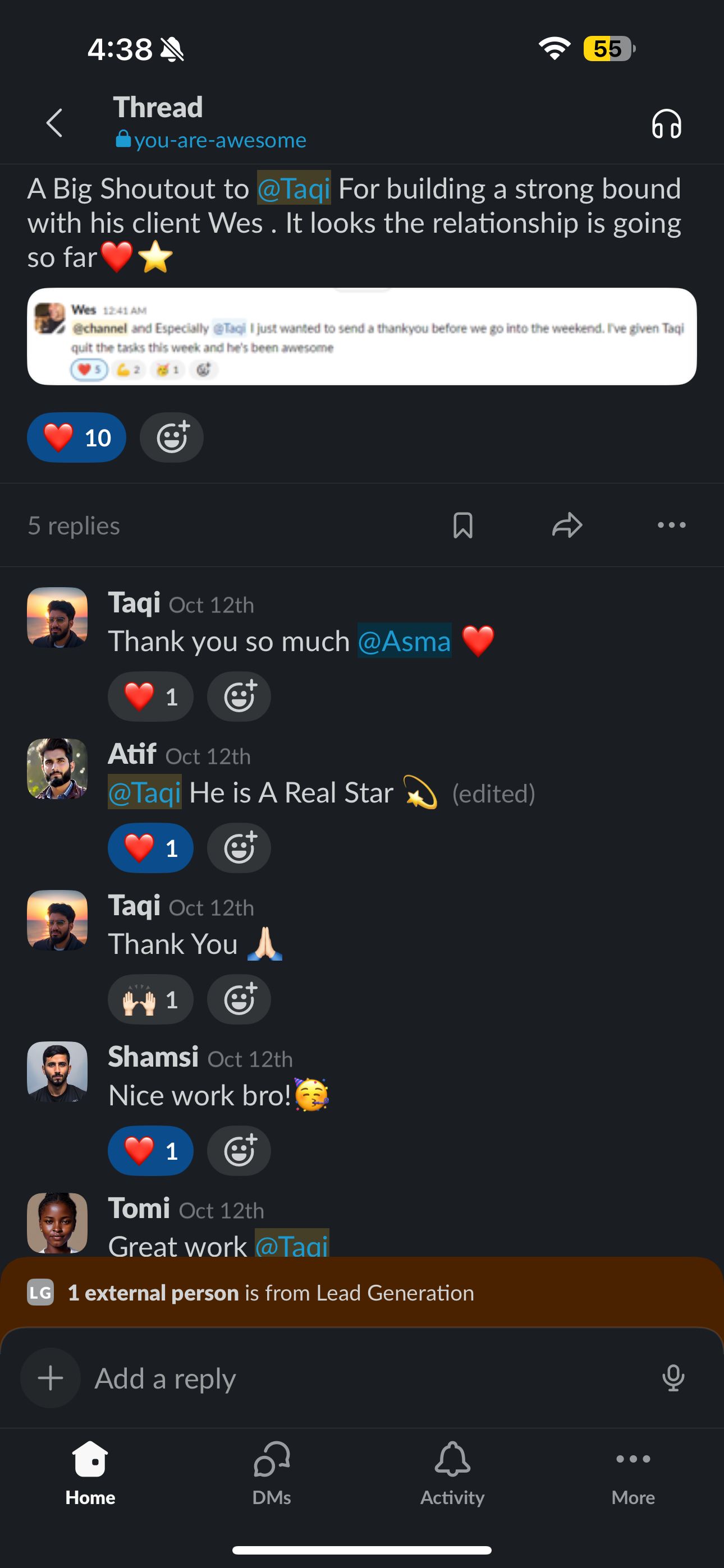 Community Shoutout