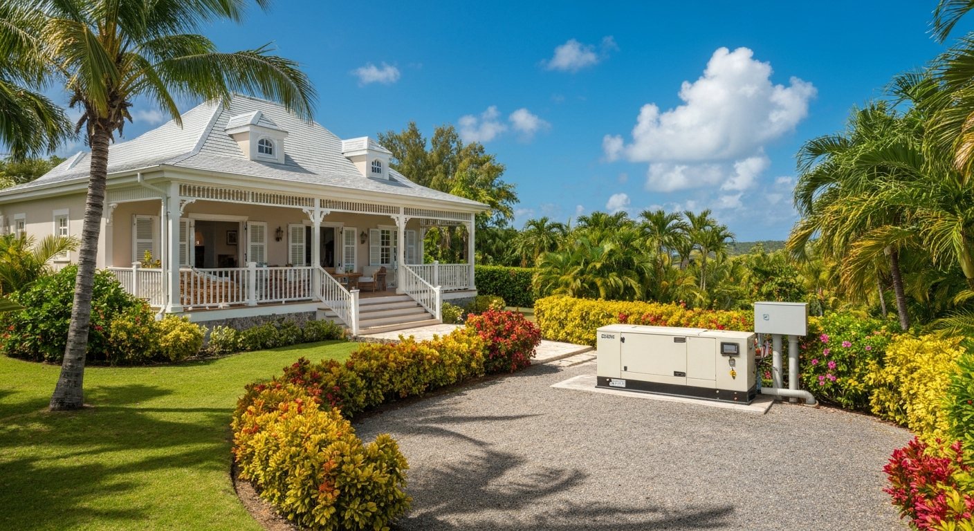 Prepared luxury Caribbean villa