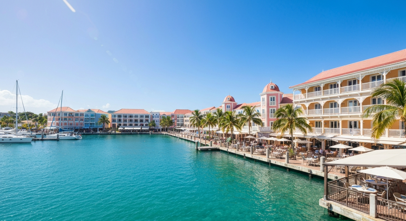 Marigot Marina and French Caribbean Architecture