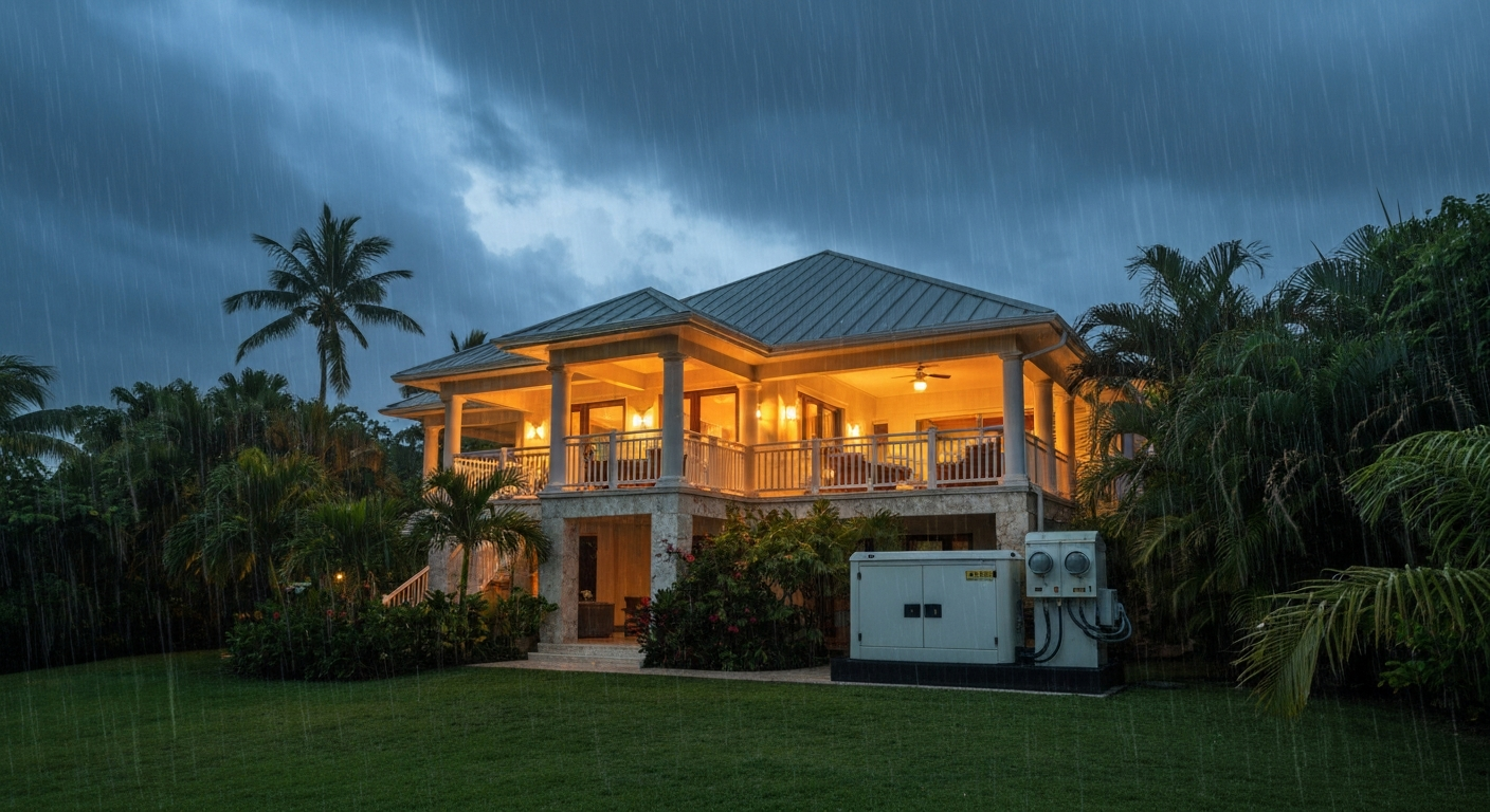 Caribbean Villa Generator Preparedness