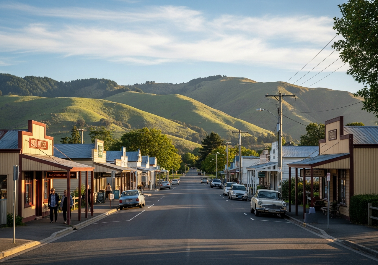 Regional New Zealand rural community
