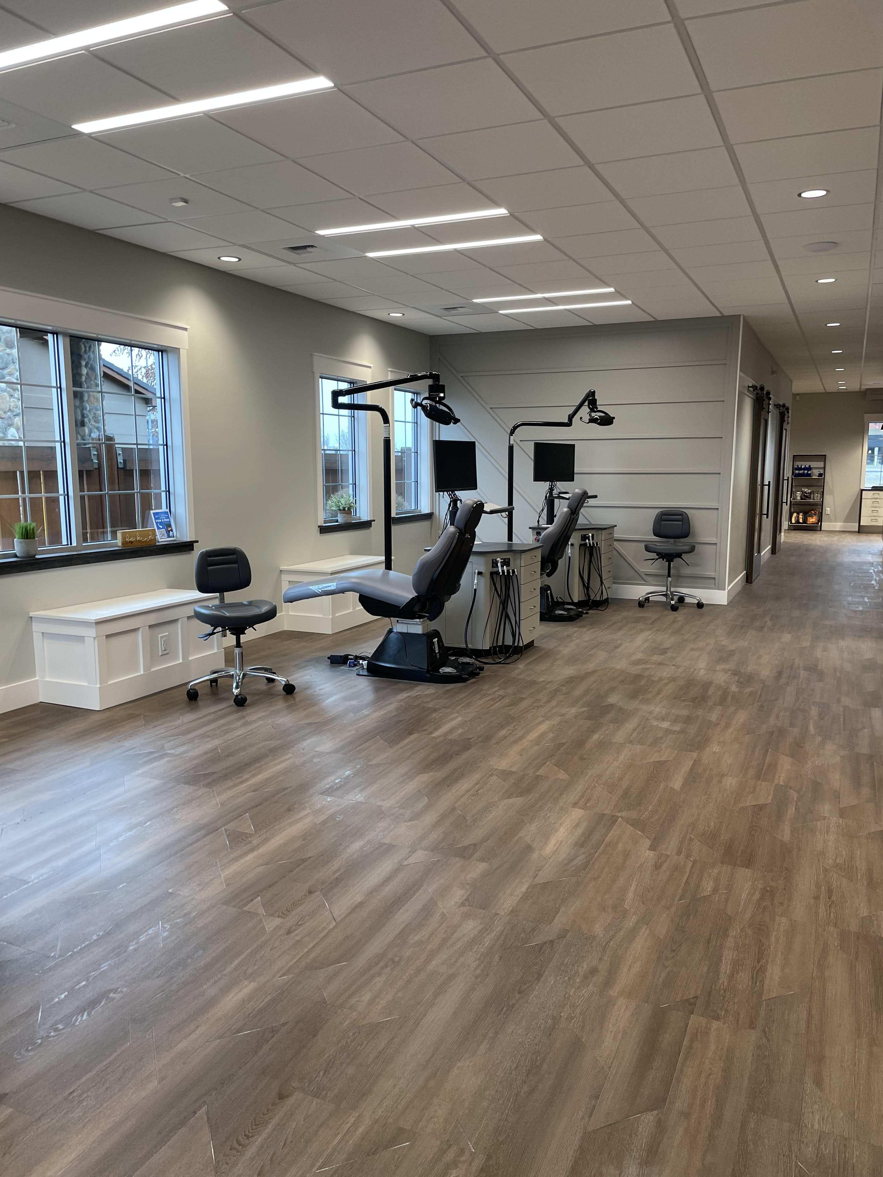 Clean dental office interior