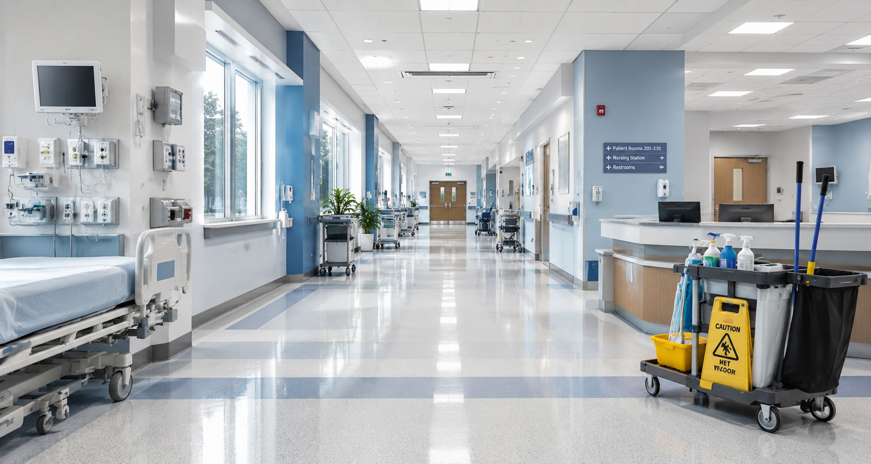 Commercial cleaning facility