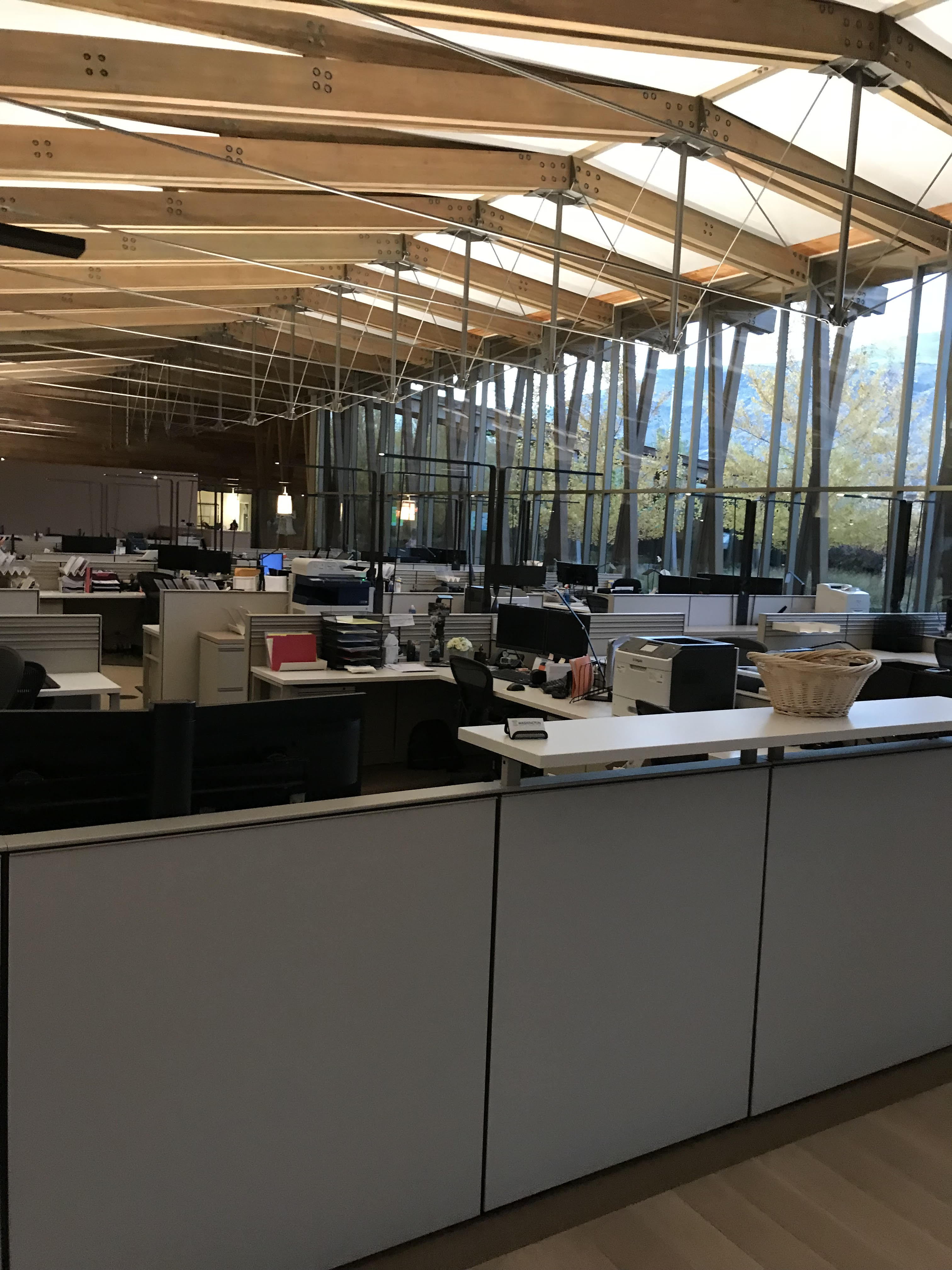 Clean open plan office