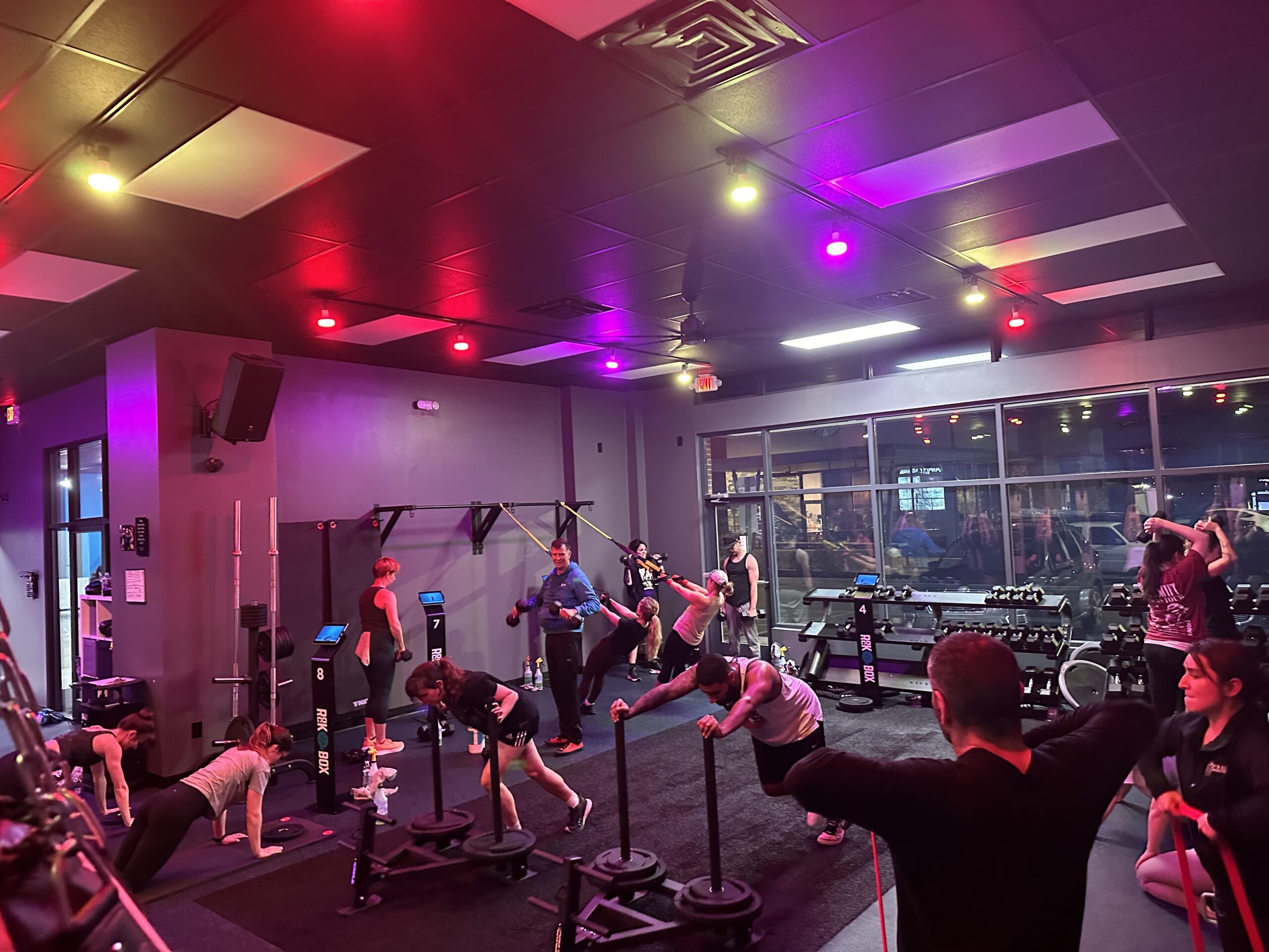 Intense fitness workout