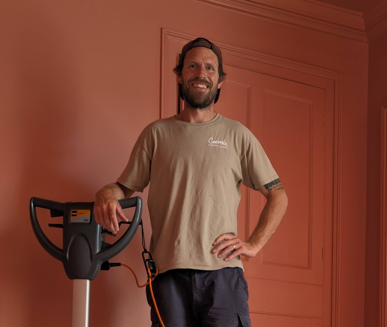 Friendly local carpet cleaning professional