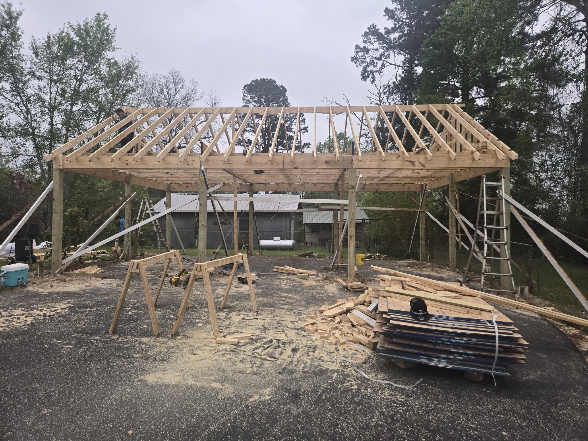 Carport - During Construction