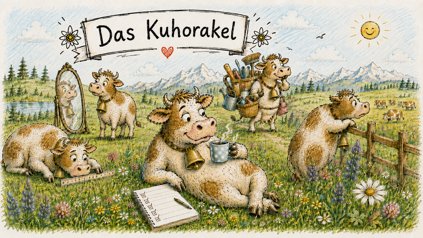 Das Kuh-Orakel Illustration