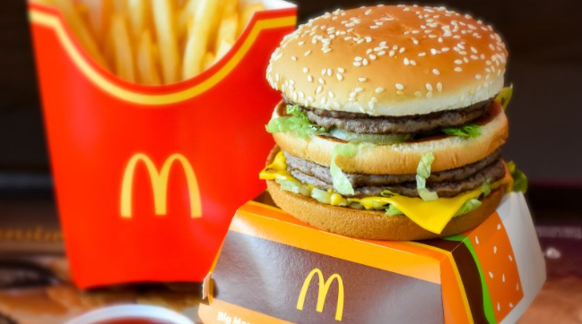 McDonalds Burger and Fries