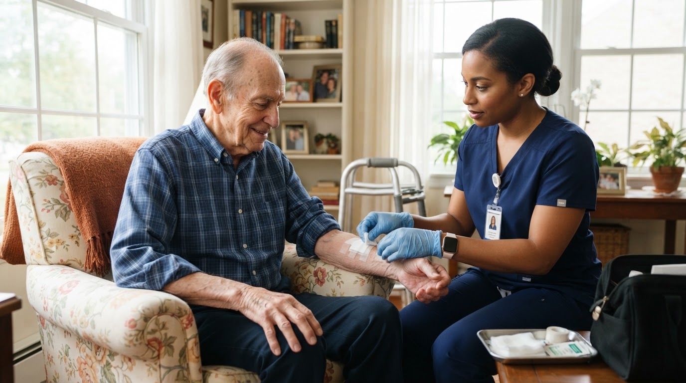 Aging Skin and Slow Healing: In-Home Wound Care for Miami-Dade Seniors