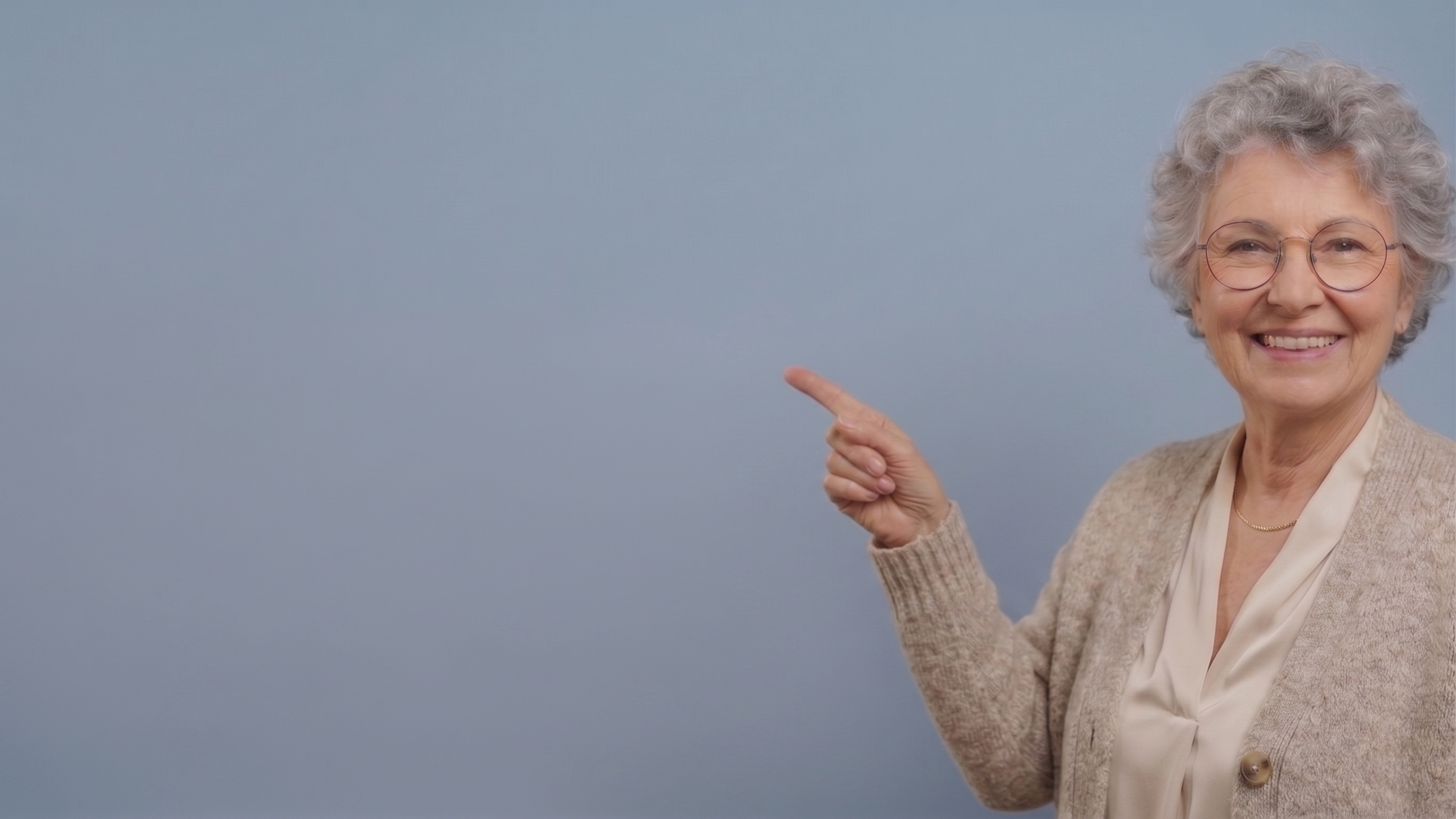 Elderly patient smiling