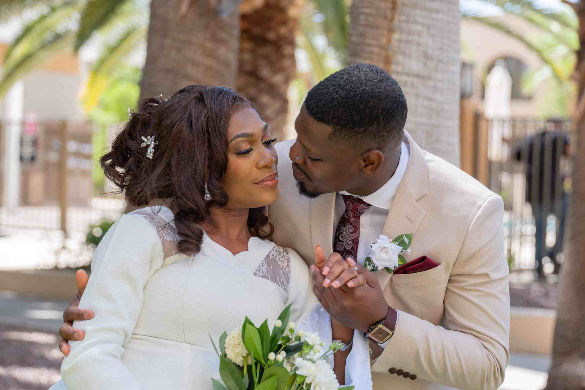 Romantic Bride & Groom Moment