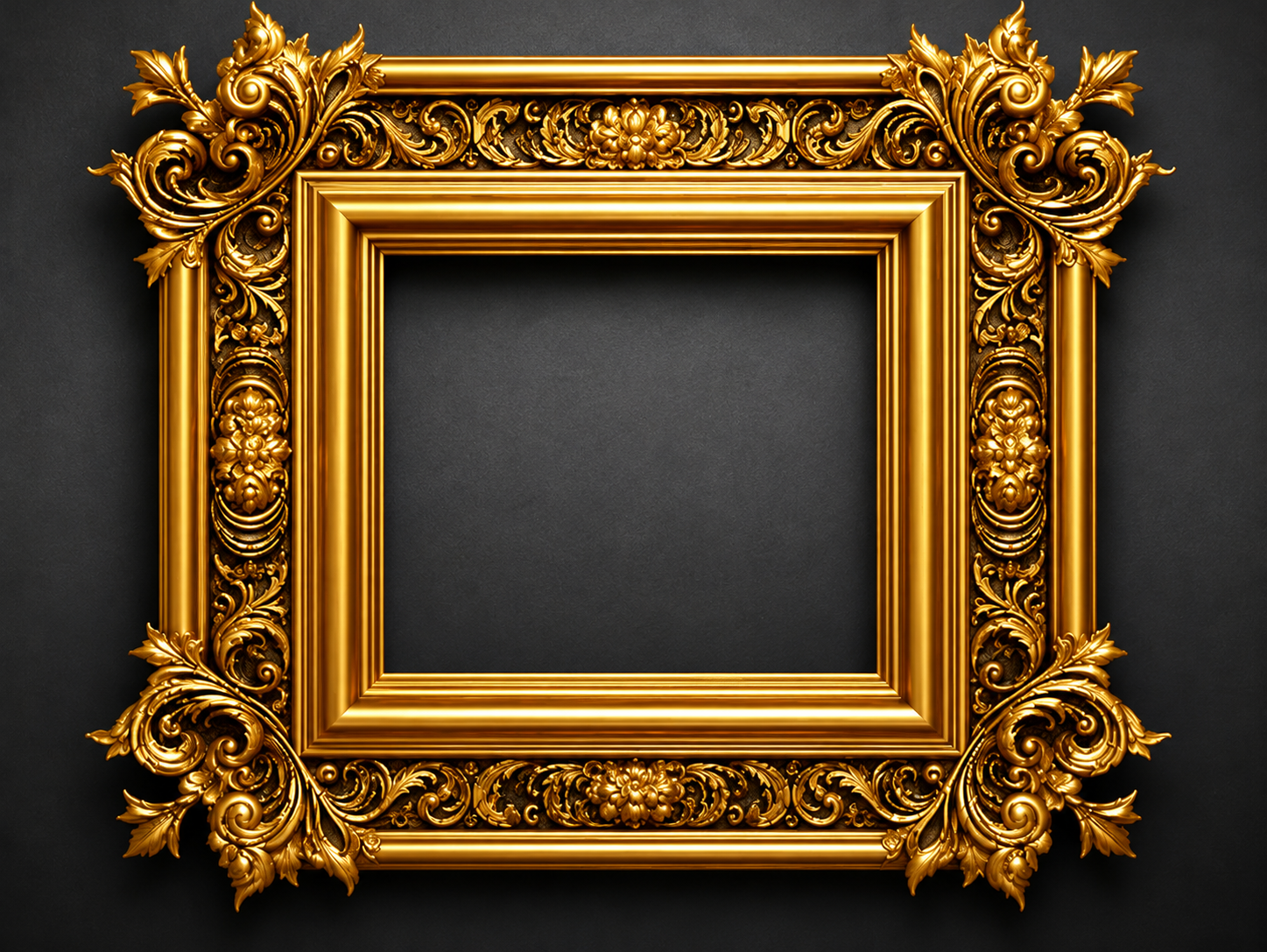 Hand-Carved Gilded Gold Frames