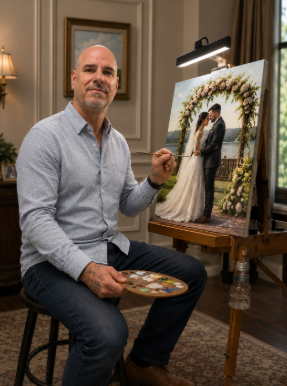 Hand Painted Portraits of Your Special Event