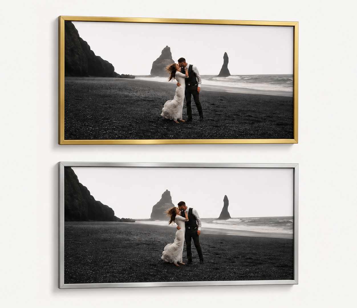 Luxury Gallery Gold And Silver Float Frame