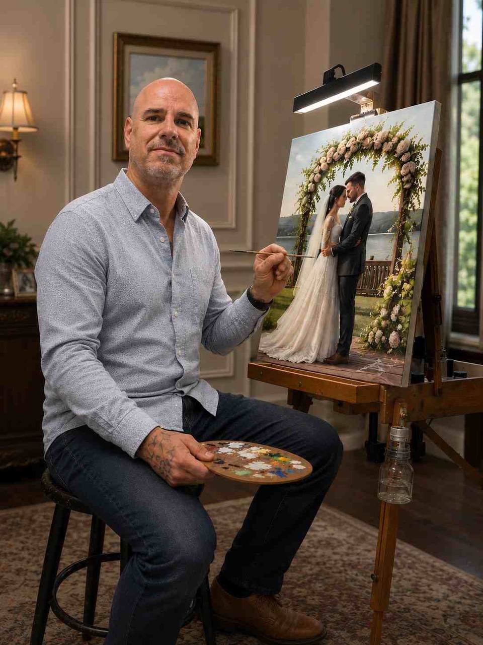 Hand Painted Portraits of Your Special Event