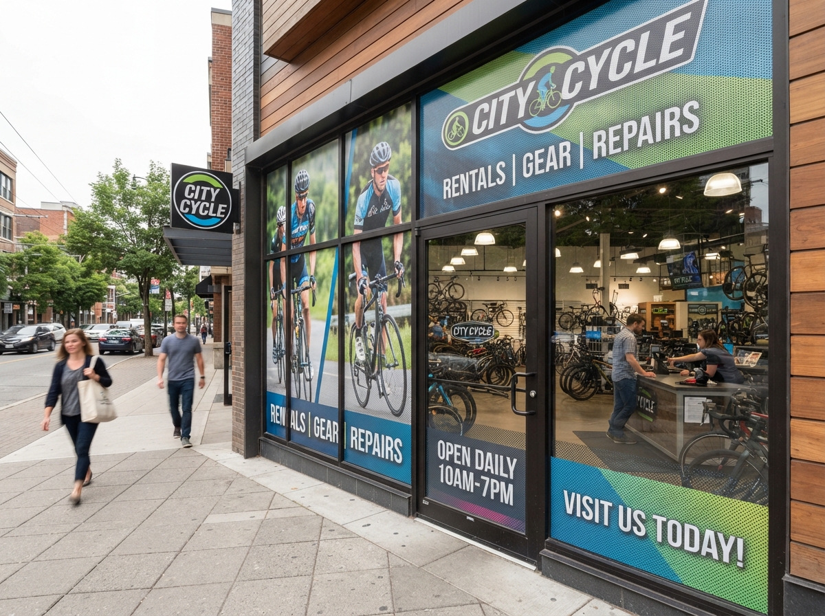 Perforated Window Wrap — Catalyst Coffee