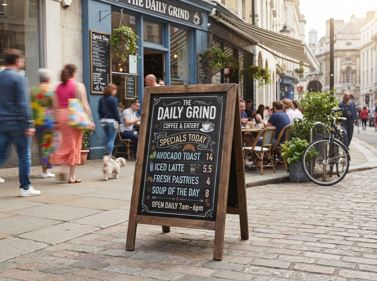 A-Frame Sidewalk Sign — Daybreak Bakery