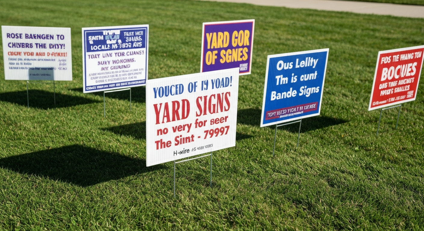 Yard Signs Detail — Pinewood Construction