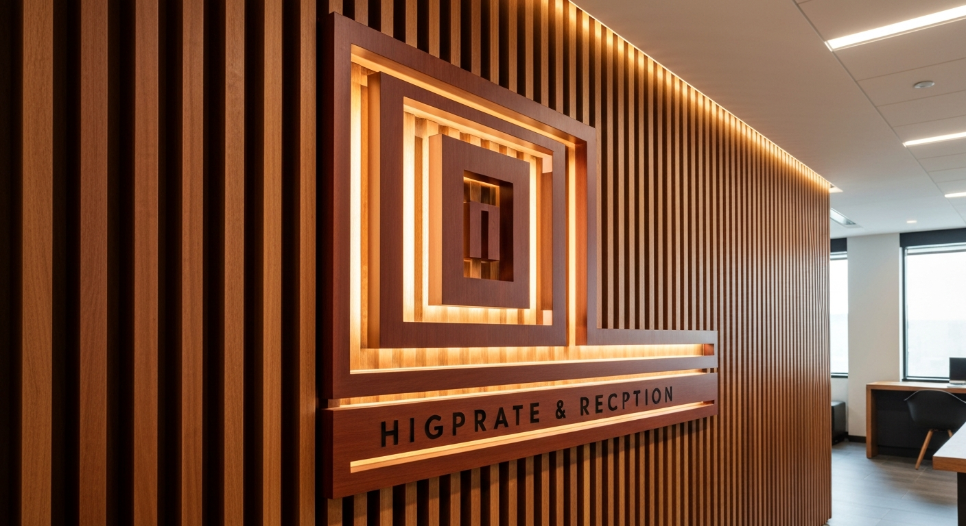 Dimensional Acrylic Lobby Sign