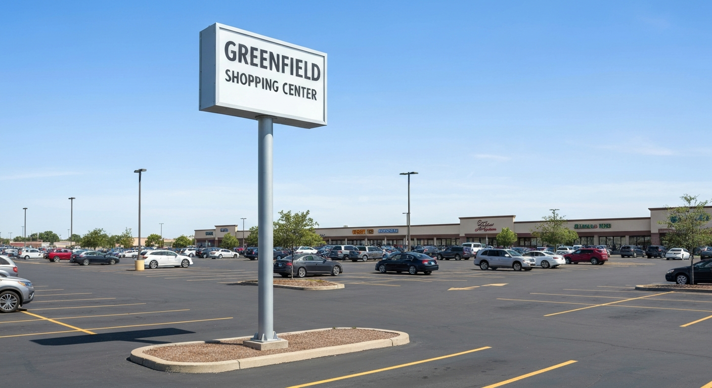 Single Pole Pylon — Cedar Glen Plaza