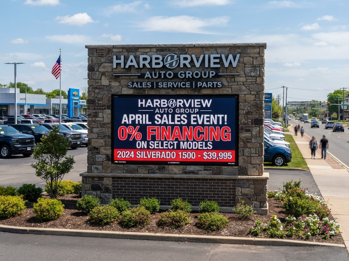 Full-Color EMC on Monument — Dealership