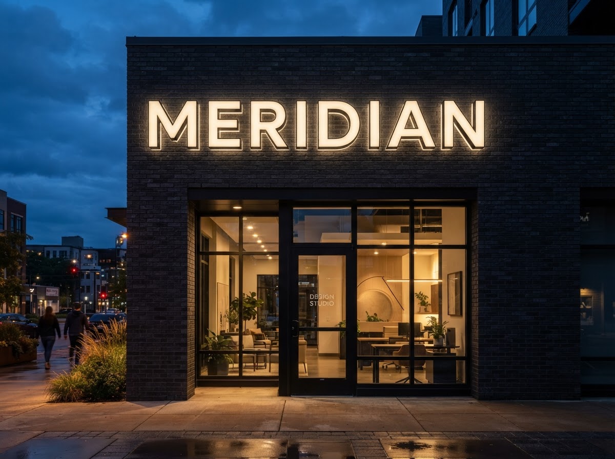 Front-Lit Channel Letters — Meridian