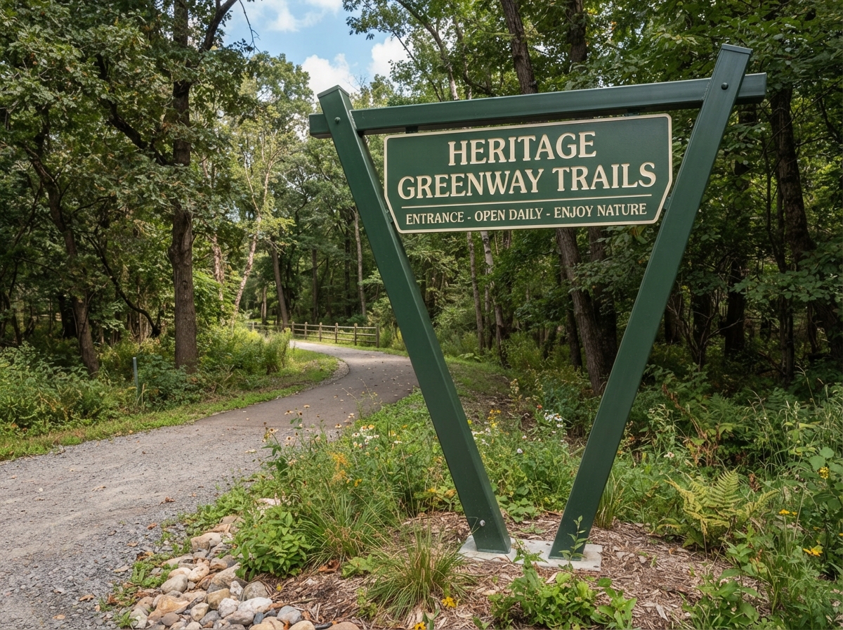 V-Shape Post & Panel — Heritage Greenway