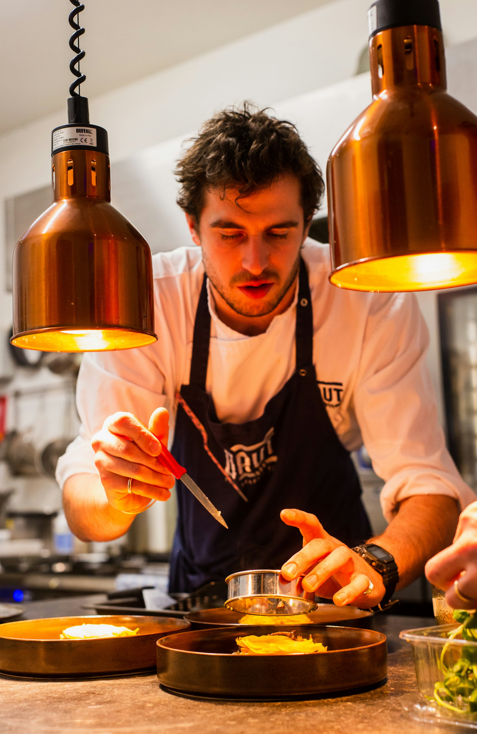 Chef preparing food