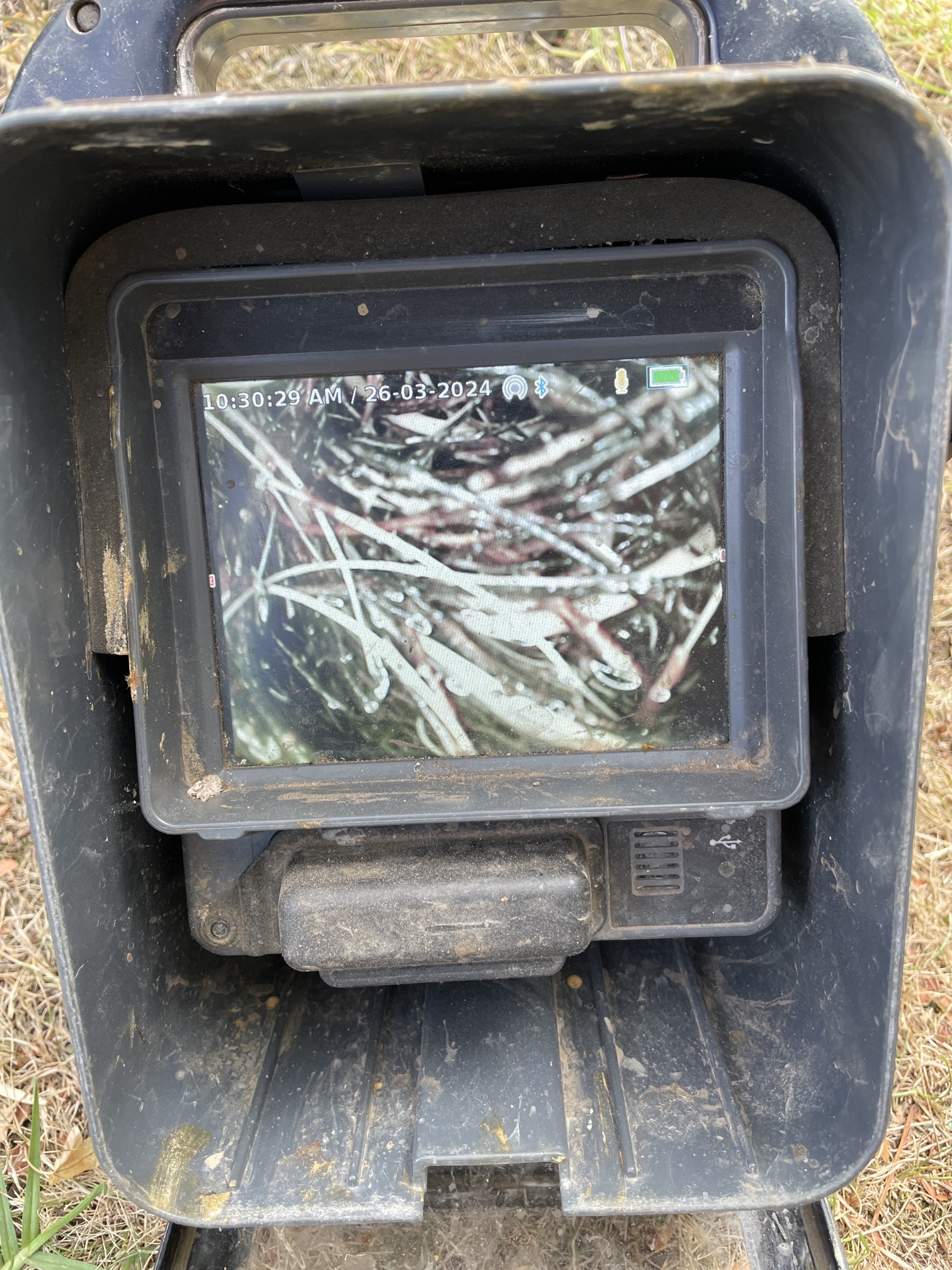 CCTV drain inspection screen