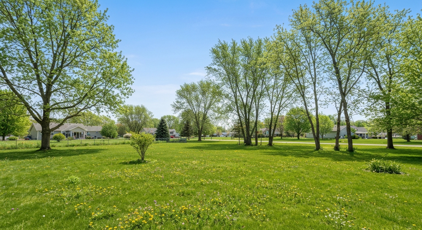 Clean backyard in Algonac, MI