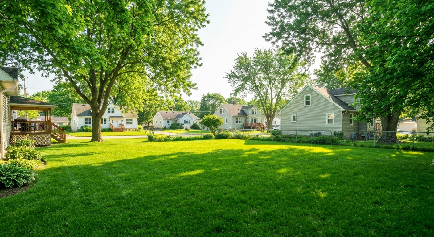 Clean backyard in Port Huron, MI