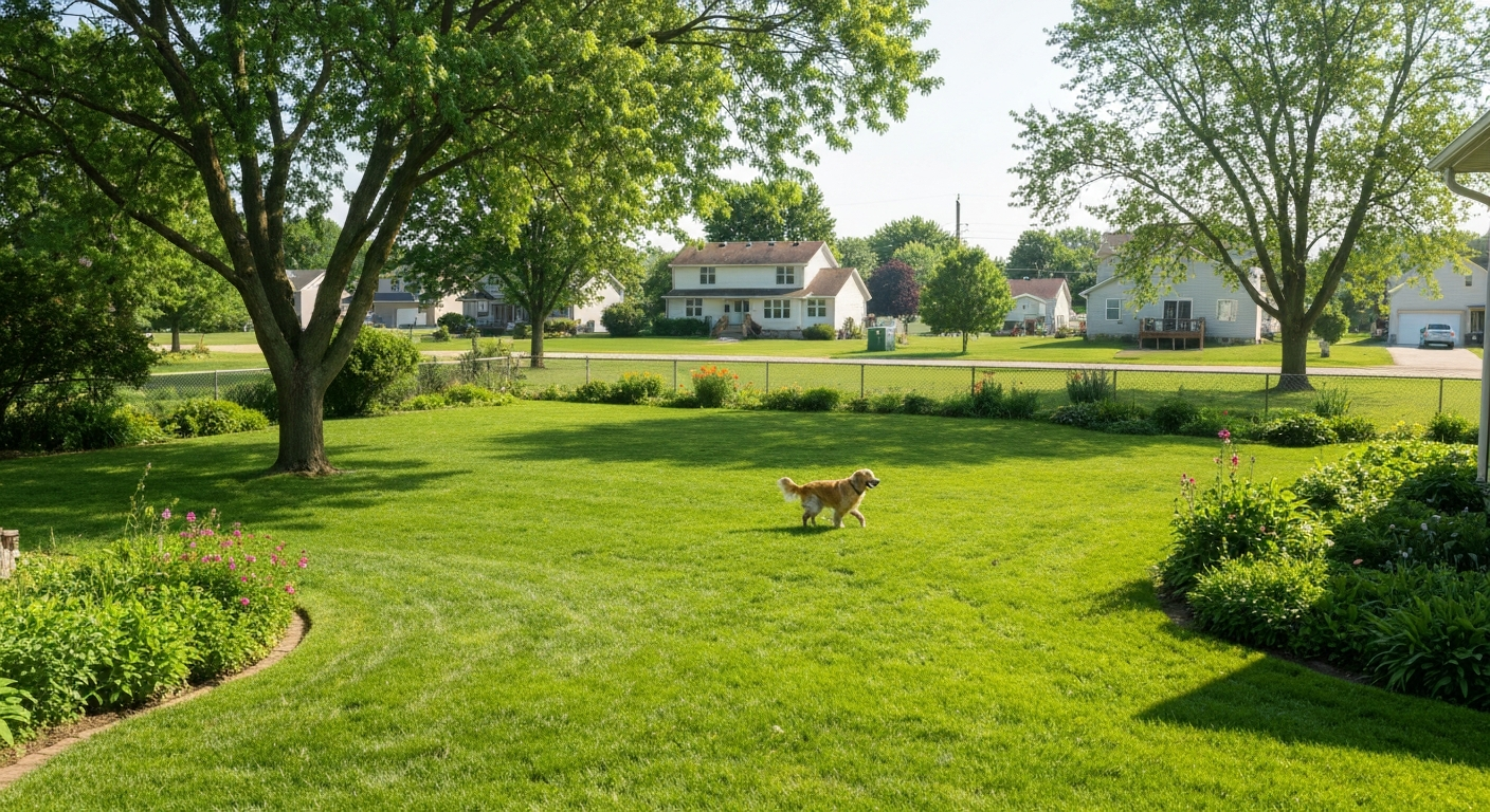 Clean backyard in St. Clair, MI