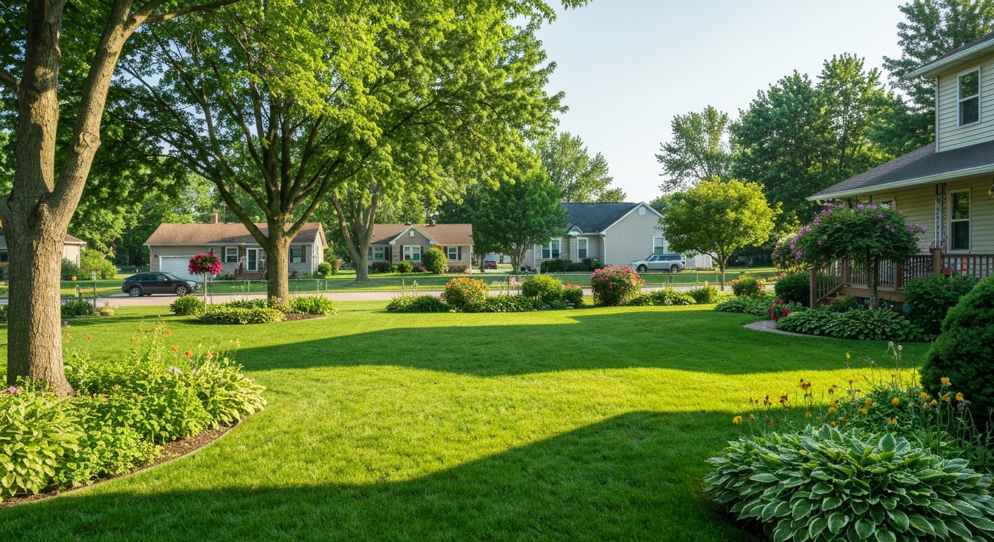 Clean backyard in Marysville, MI