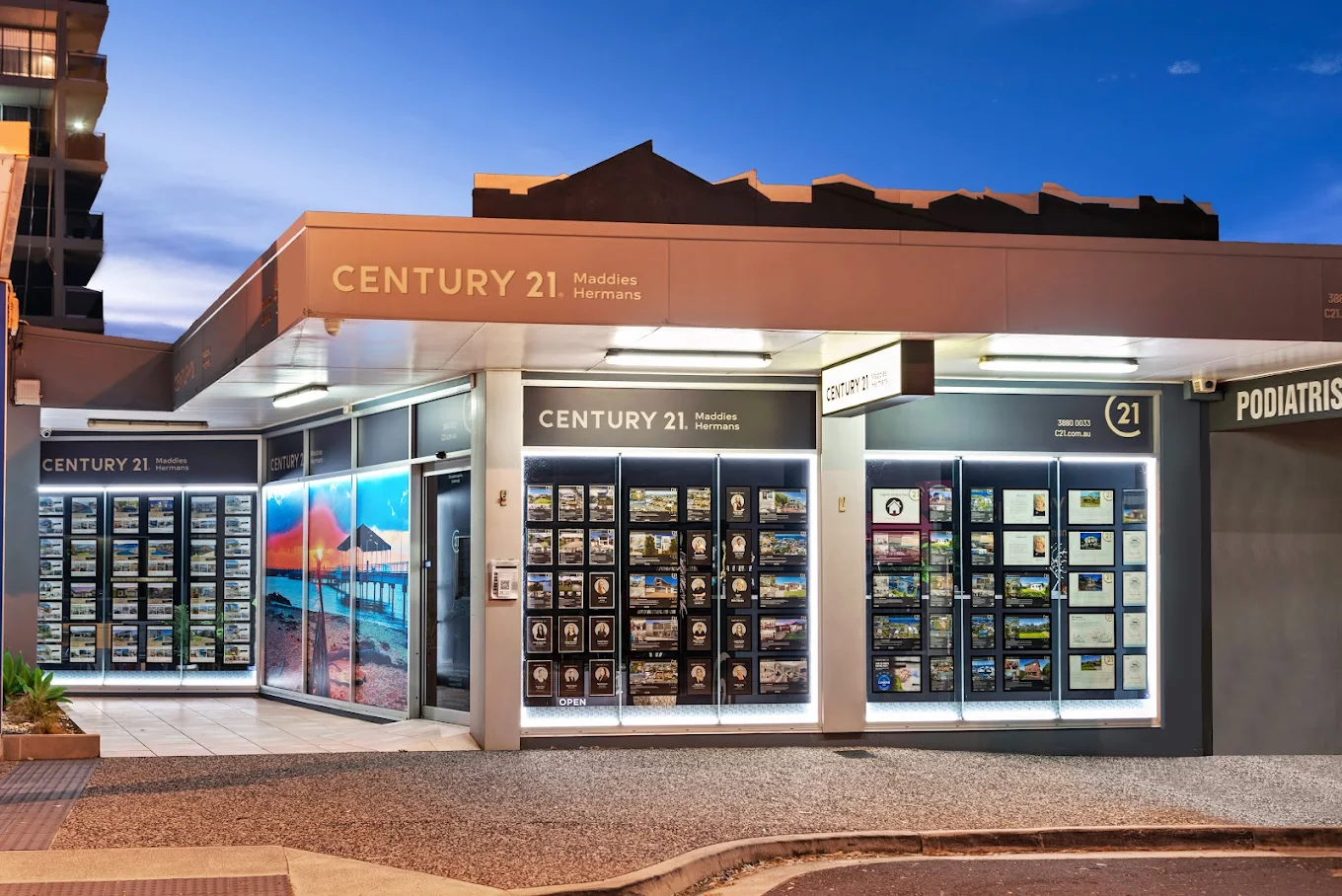 Century 21 Maddies Hermans office in Scarborough — serving Redcliffe Peninsula