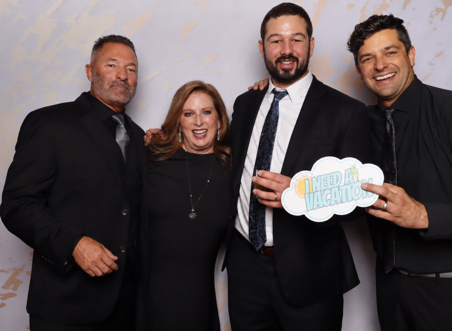 Photo-N-Go branded corporate event activation with custom overlays
